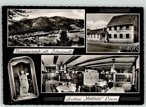 Untermünstertal Gasthaus Matheis Pension Sankt Trudpert
