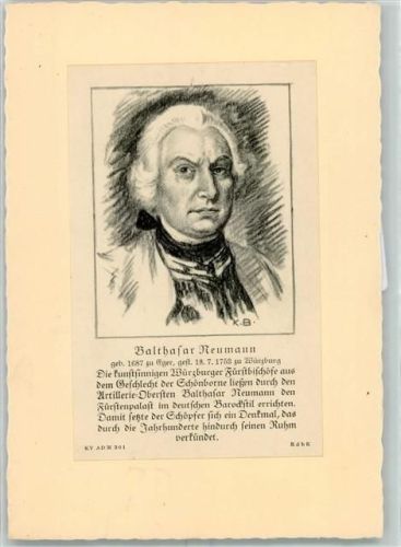 Balthasar Neumann Baumeister Kunstverlag Dümpelmann München Architekt