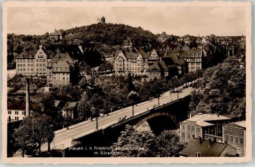 Plauen Friedrich Augustbrücke mit Bärenstein