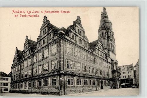 Ansbach Justizgebäude Gumbertuskirche