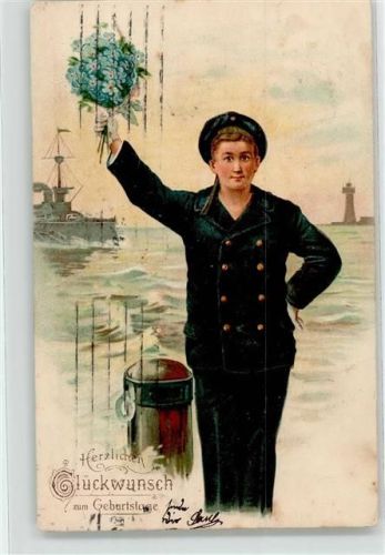 1914 Matrose Geburtstag Vergissmeinnicht Leuchtturm
