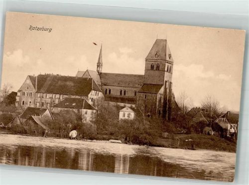Ratzeburg 1913 Dom St. Marien und Johannis Evangelistae Bahnpost Zug 249
