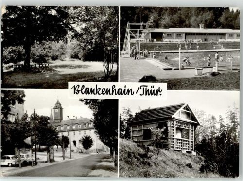 Blankenhain Schwimmbad An den Rasenbänken Rathaus Waldhütte Hirschruf