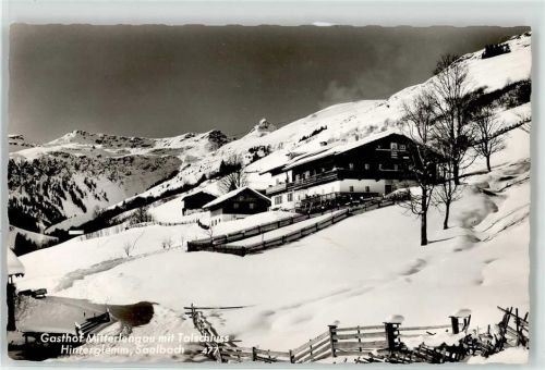 Hinterglemm Gasthaus Mitterlengau mit Talschluss