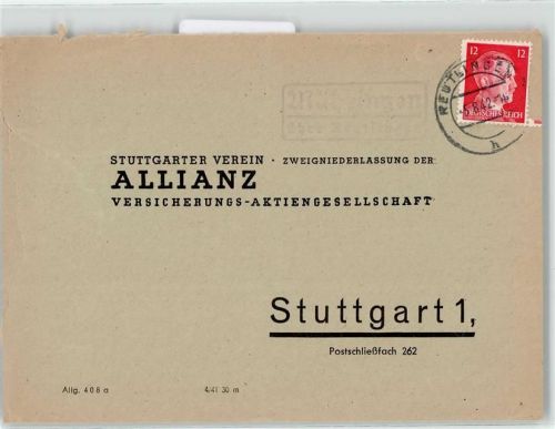 72127 W7402 Mähringen , Kr Tübingen KEINE AK Landpoststempel