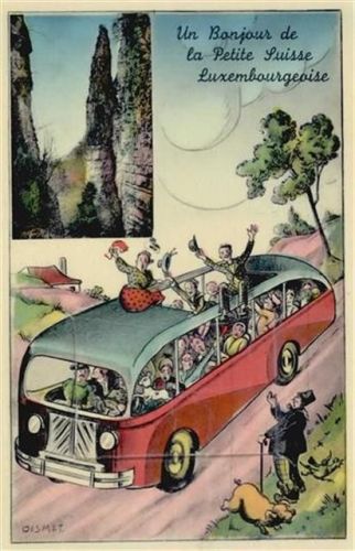 Luxembourg Luxemburg (Luxemburg) Leporello, chaotischer Busausflug I-II