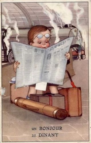Dinant Dinant (Belgien) Leporello, Zeitung, Eisenbahn II (Ecken abgestossen)