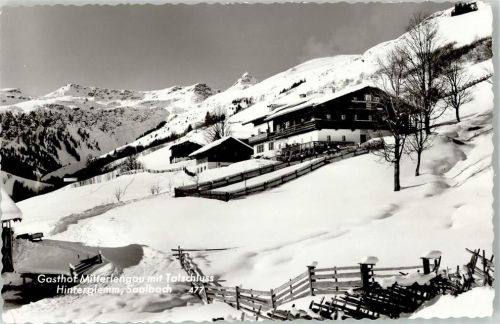 Hinterglemm Winter Gasthaus Mitterlengau Talschluss