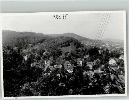 Blankenburg 1943 Panorama des Villenviertels mit Kaiserwarte und Ziegenkopf Foto Original aus Archiv eines Ansichtskartenverlages Ort handschriftlich Zensurstempel