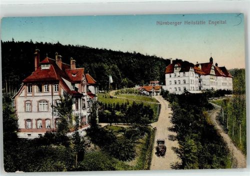 Engelthal 1911 Nürnberger Heilstätte mit Doktorhaus