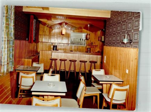 Kniebis Hotel Waldhorn an der Straßburger Straße Bar Foto Original aus Archiv eines Ansichtskartenverlags Ort handschriftlich