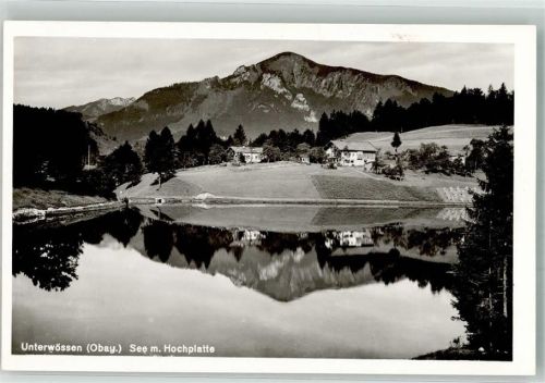 Unterwössen See mit Hochplatte