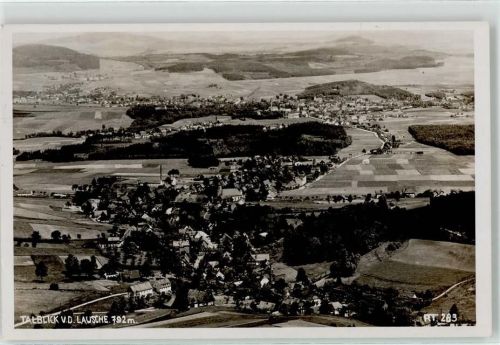 Kurort Jonsdorf Blick von der Lausche Ort lt. Stempel