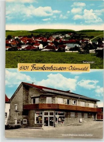 64367 W6109 Frankenhausen , Odenw - Lebensmittelhandlung Adam Demler