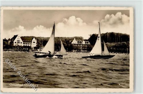 24960 W2392 Glücksburg Ostsee - Segelboot