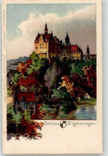 72488 W7480 Sigmaringen - signiert Schloss