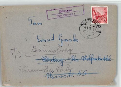 39599 O3501 Börgitz KEINE AK Landpoststempel