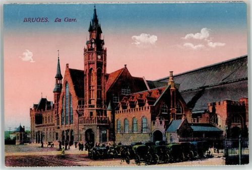 Bruges Bahnhof Kutschen