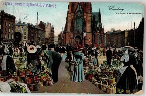20095 W2000 Hamburg 1910 - Vierländer am Hopfenmarkt