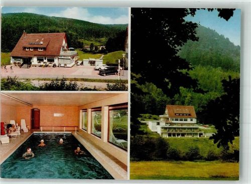 Bad Herrenalb Schwimmbad Pension Gasthaus Cafe Gaistal AutoRückseitig Klebestellen