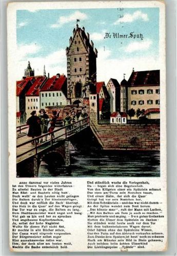 Ulm 1916 Ulmer Spatz Gedicht