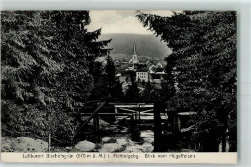 Bischofsgrün Blick vom Hügelfelsen