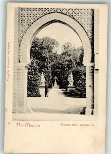 Neuruppin Tempelgarten Denkmal Eingang