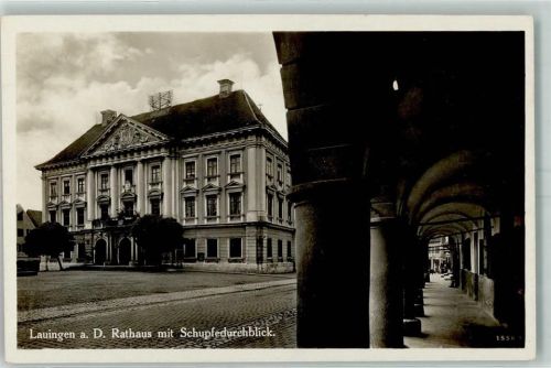 89415 W8882 Lauingen Donau - Rathaus Schupfedurchblick