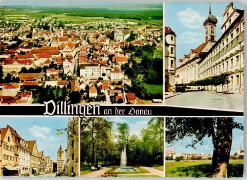Dillingen Hauptstrasse Anlage mit Springbrunnen