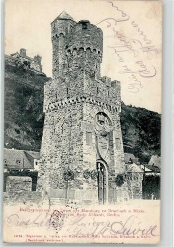 Braubach 1903 Kriegerdenkmal Maxburg