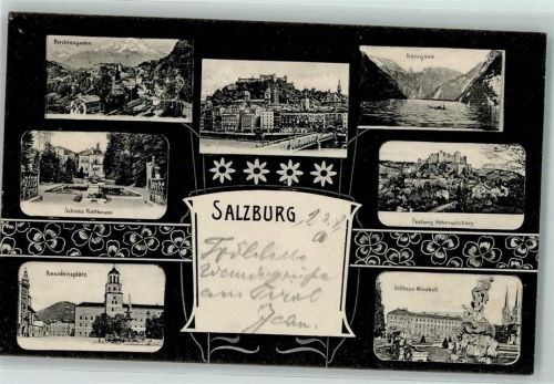 Salzburg Berchtesgaden Schloss Hellbrunn Resindenzplatz Königssee Festung Hohensalzburg Schloss Mirabell