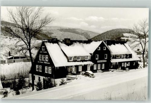 Schwalefeld Hotel Pension Berghaus Püttmann VW Käfer Winter