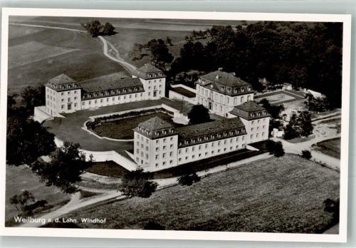 Weilburg Fliegeraufnahme Strähle Gasthaus Pension Kamaradschaftshaus Windhof