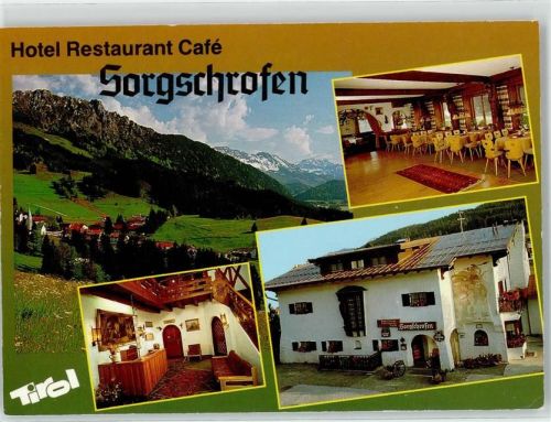 6691 Jungholz ,Tirol - Hotel Gasthaus Sorgschrofen G.Wittich