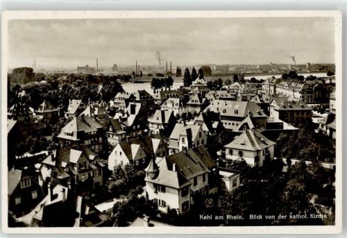 77694 W7640 Kehl - Blick von der Kath. Kirche