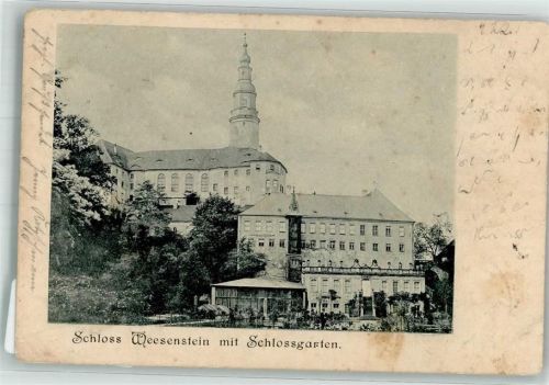 Weesenstein 1901 Schlossgarten