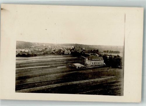 Friedrichsbrunn 1927 Panorama des Ortes mit der Bonhoeffer-Kirche Ort handschriftlich