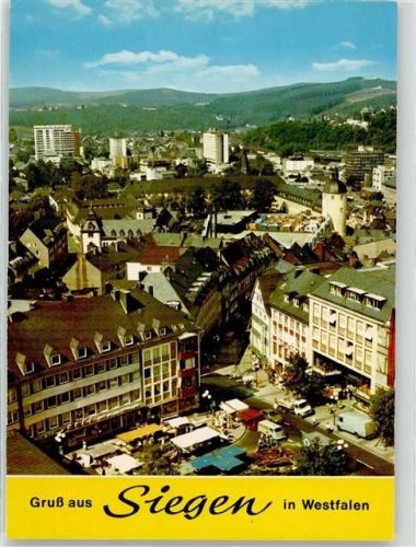 Siegen Blick vom Nikolaiturm Schloss Markt Hammermühle Heidenberg