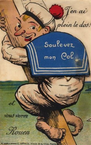 Rouen Rouen (Frankreich) Leporello II- (minimaler Einriss, fleckig VS/RS)