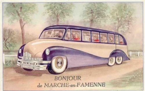 Marche-en-Famenne Marche-en-Famenne (Belgien) Leporello Auto I-II (leichte Stauchung)