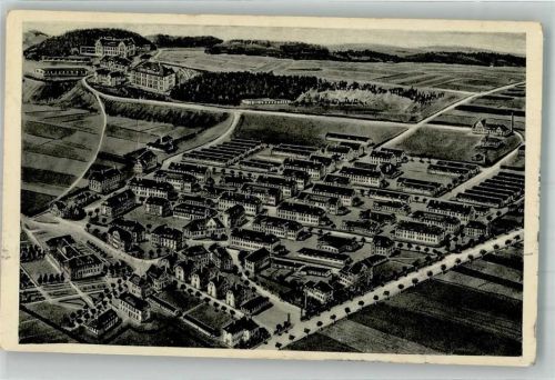 Lager Heuberg 1935 Vogelschau des Truppenübungsplatzes
