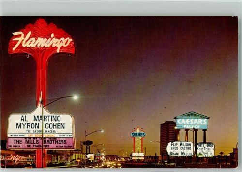 Las Vegas The Fabulous Strip Gasthaus Werbung Nacht