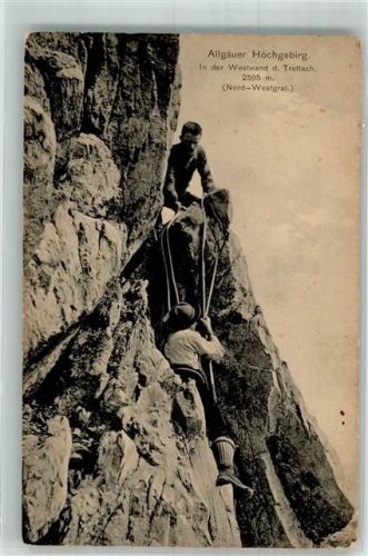 Oberstdorf 1912 Bergsteiger Trettlach Westwand