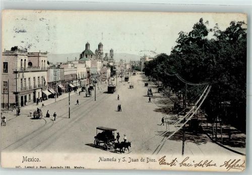Mexiko City - Alameda y San Juan de Dios Straßenbahn
