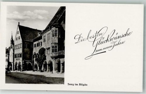 Isny Rathaus Neujahr Glückwünsche
