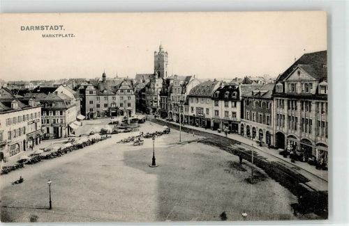 64283 W6100 Darmstadt - Marktplatz Brunnen