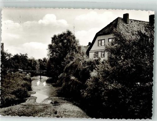 31855 W3258 Groß Berkel Foto AK Brücke über die Humme