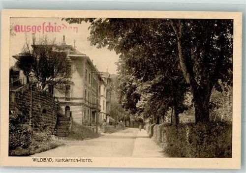 Bad Wildbad Hotel Kurgarten Rückseitig Klebestellen