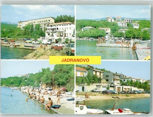 Crikvenica 1988 Schwimmbad Hafen Auto Jadranovo