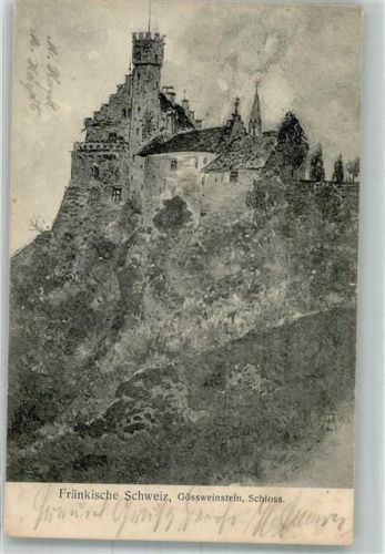 Gößweinstein 1906 Burg Gössweinstein Verlag Hermann Martin 3144